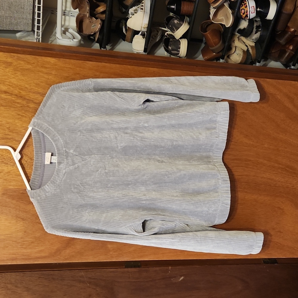 A new day size small fleece corduroy crew neck